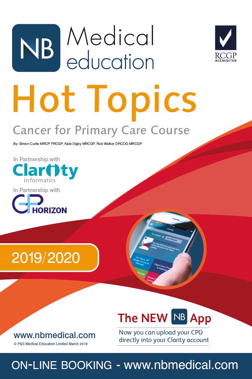 Hot Topics Cancer for Primary Care 2019-2020 Booklet