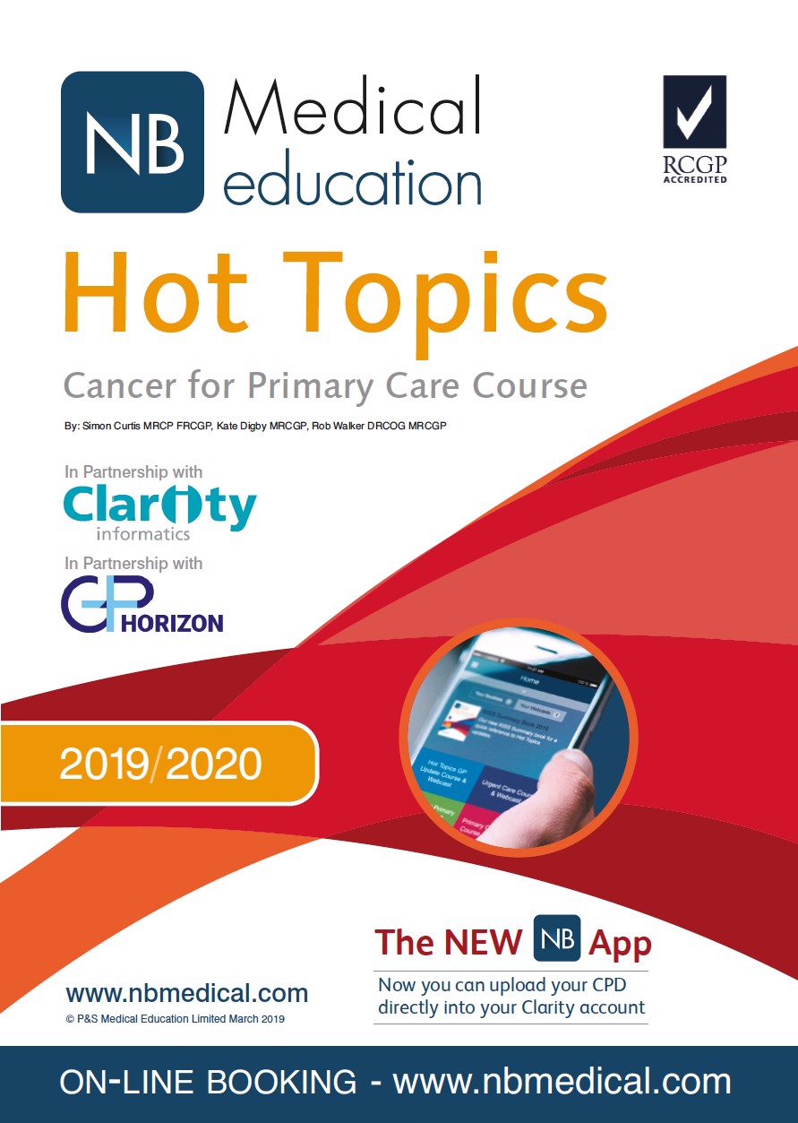 Hot Topics Cancer for Primary Care 2019-2020 Booklet
